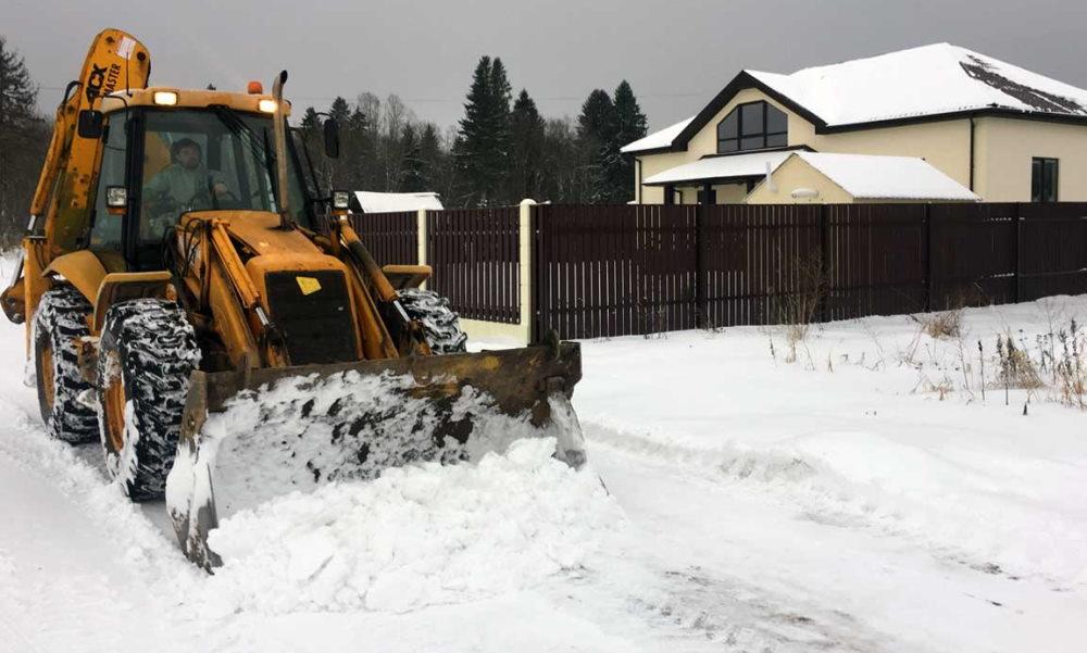 уборка снега в частном секторе
